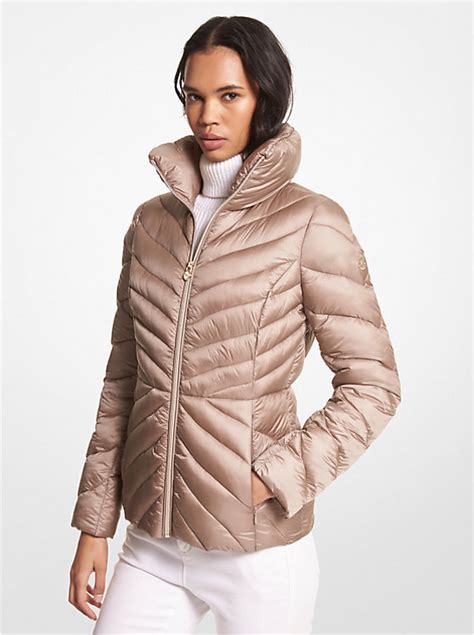 michael michael kors quilted nylon packable puffer coat|michael kors packable down fill.